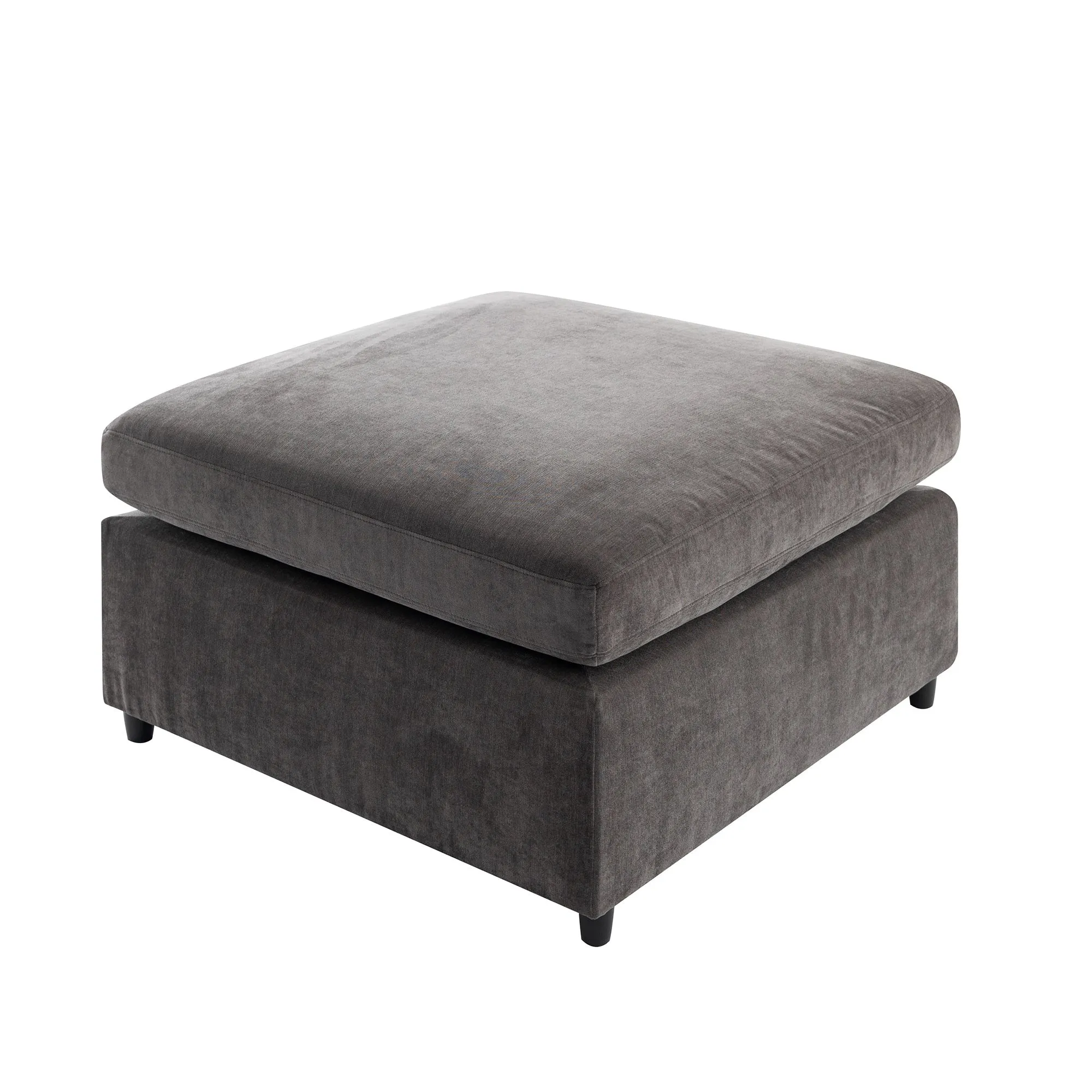 [ Video Provided]U_STYLE Modern Large U-Shape Sectional Sofa, with Removable Ottomans for Living Room (6-Seater)