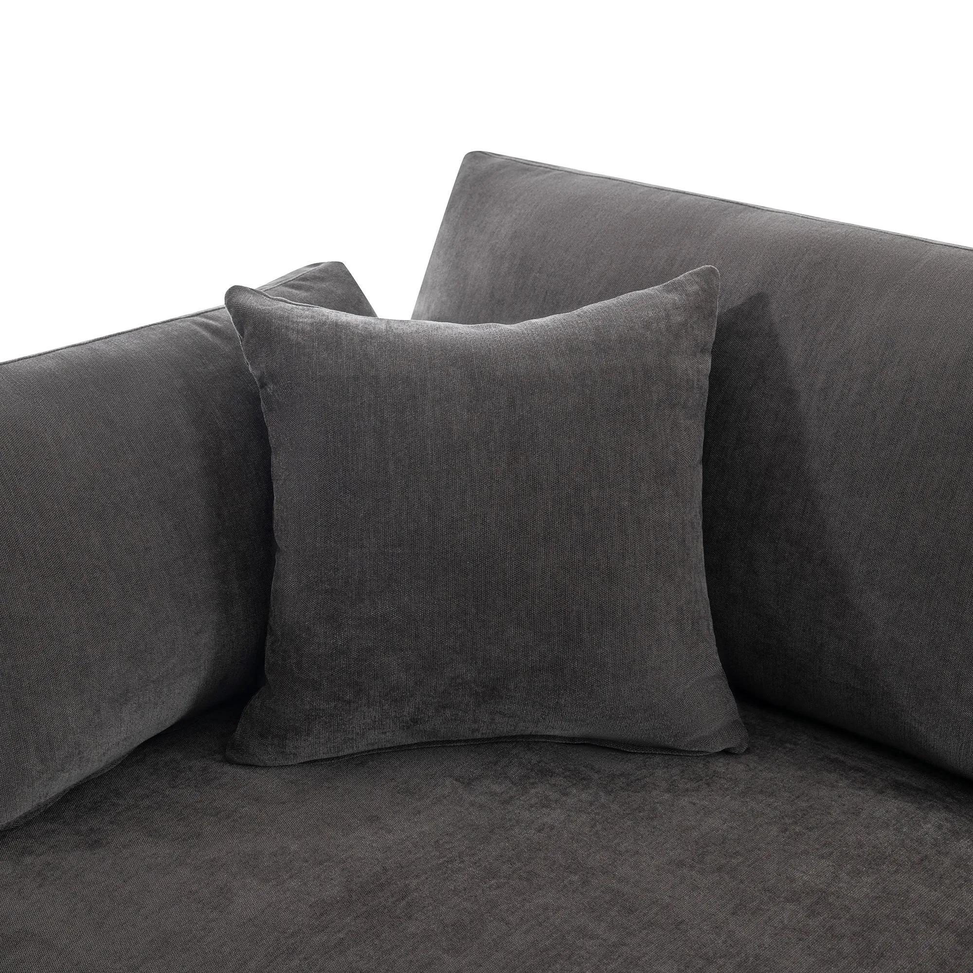 [ Video Provided]U_STYLE Modern Large U-Shape Sectional Sofa, with Removable Ottomans for Living Room (6-Seater)