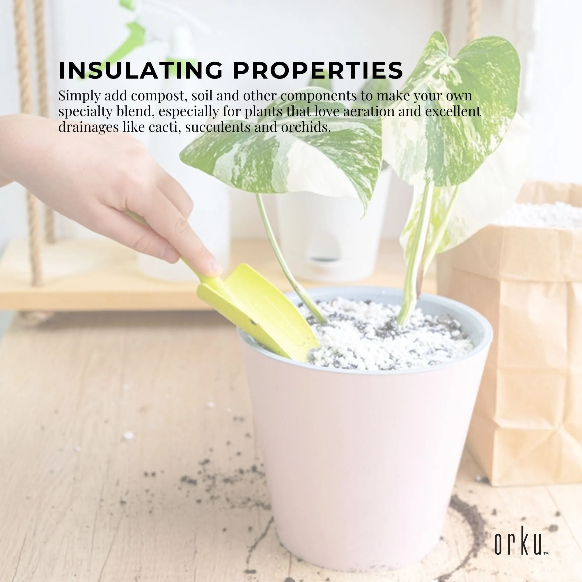 10L Premium Perlite Coarse Soil | Expanded Medium for Hydroponics and Plants