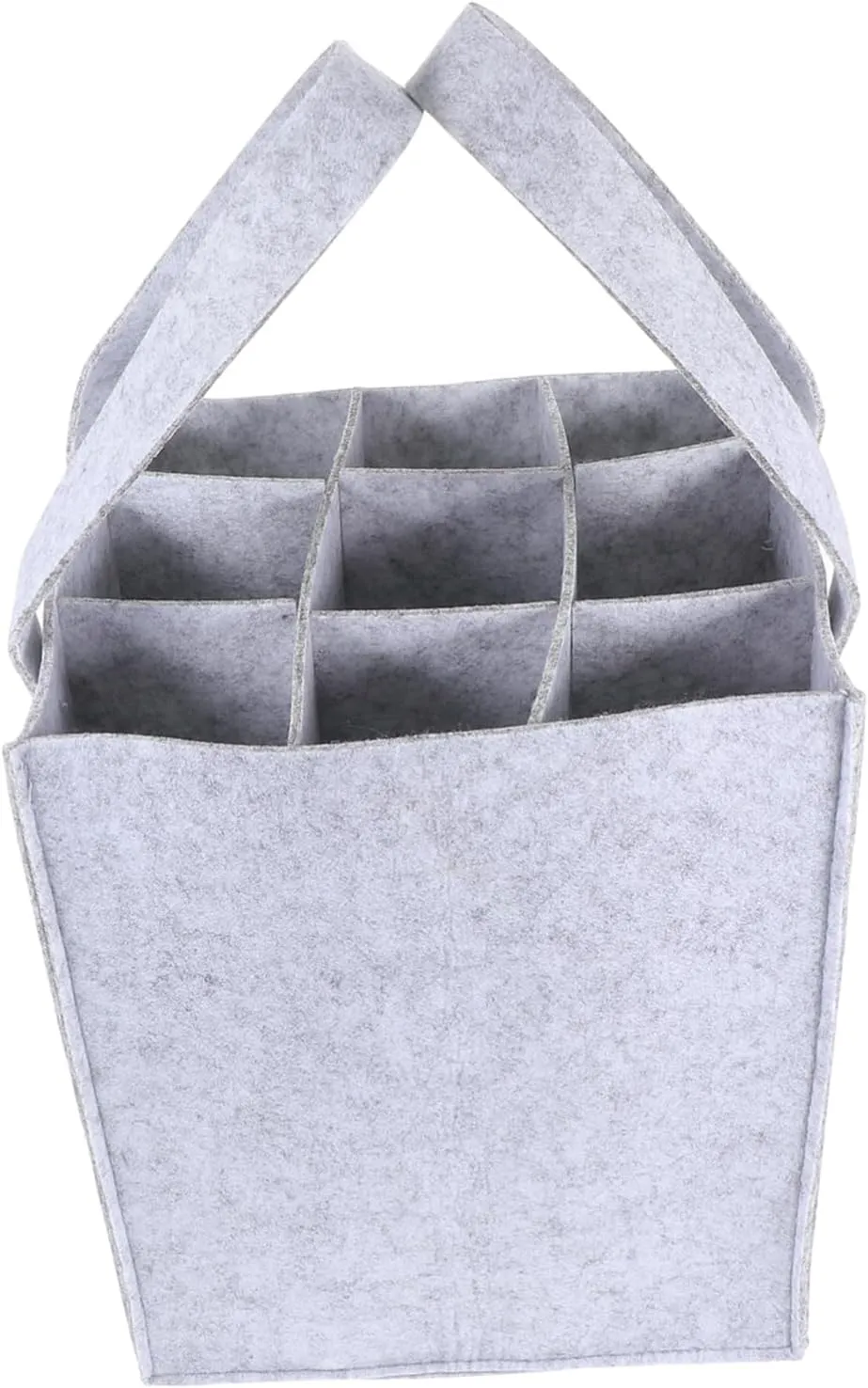 1Pc Light Grey Wine Bottle Pouch Stylish Wine Cover Decor Divided Bottle Bag for Parties and Design for Wine Bottles