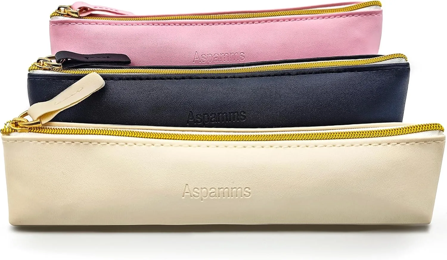 3PCS Small Makeup Bag for Purse, Mini Portable Cosmetic Bags for Women, Coin Purse Lipstick Cosmetic Accessories Leather Organizer, Small Travel Kit Storage Pouch