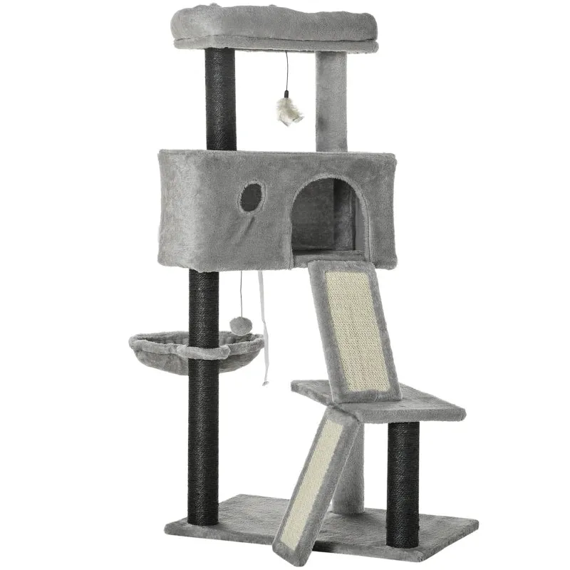 47" Cat Tree Activity Center - Light Gray