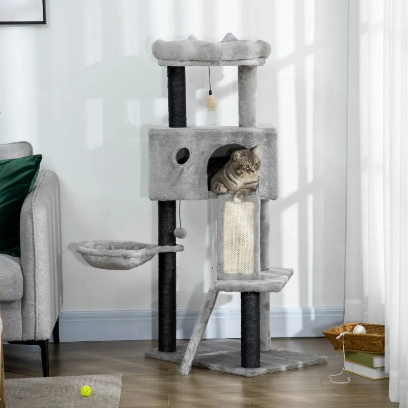 47" Cat Tree Activity Center - Light Gray