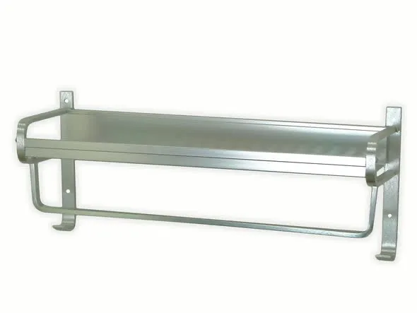 5502-5141,  Metal Towel Rack W/Hooks Gold/ Silver