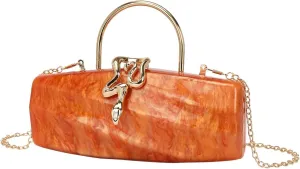 Acrylic Clutch Purses for Women Cute Chic Snake Evening Handbag Trendy Evening Clutch Bag for Prom Wedding Party 2025