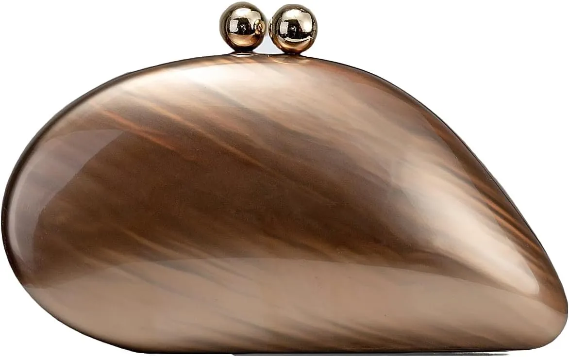 Acrylic Evening Clutch Purses Women Shell-shaped Evening Handbag Chic Evening Clutch Bag with Chain for Prom Wedding 2025