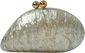 Acrylic Evening Clutch Purses Women Shell-shaped Evening Handbag Chic Evening Clutch Bag with Chain for Prom Wedding 2025