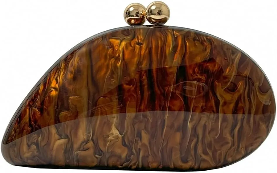 Acrylic Evening Clutch Purses Women Shell-shaped Evening Handbag Chic Evening Clutch Bag with Chain for Prom Wedding 2025