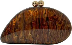 Acrylic Evening Clutch Purses Women Shell-shaped Evening Handbag Chic Evening Clutch Bag with Chain for Prom Wedding 2025