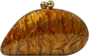 Acrylic Evening Clutch Purses Women Shell-shaped Evening Handbag Chic Evening Clutch Bag with Chain for Prom Wedding 2025