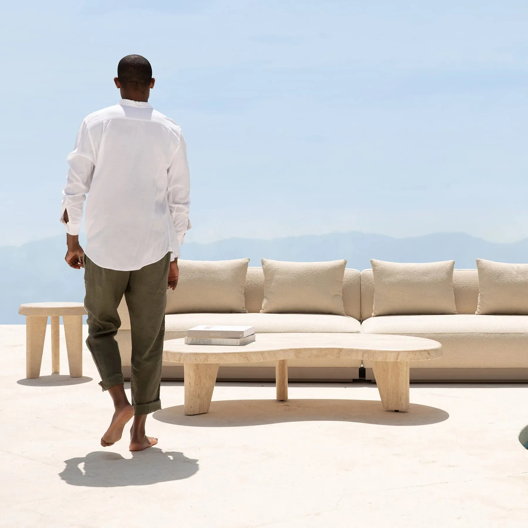 AMALFI 3 SEAT ARMLESS SOFA