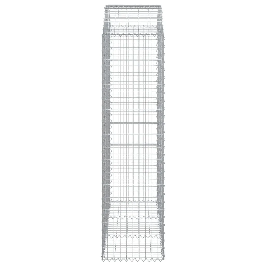 Arched Gabion Basket 150x50x180/200 cm Galvanised Iron