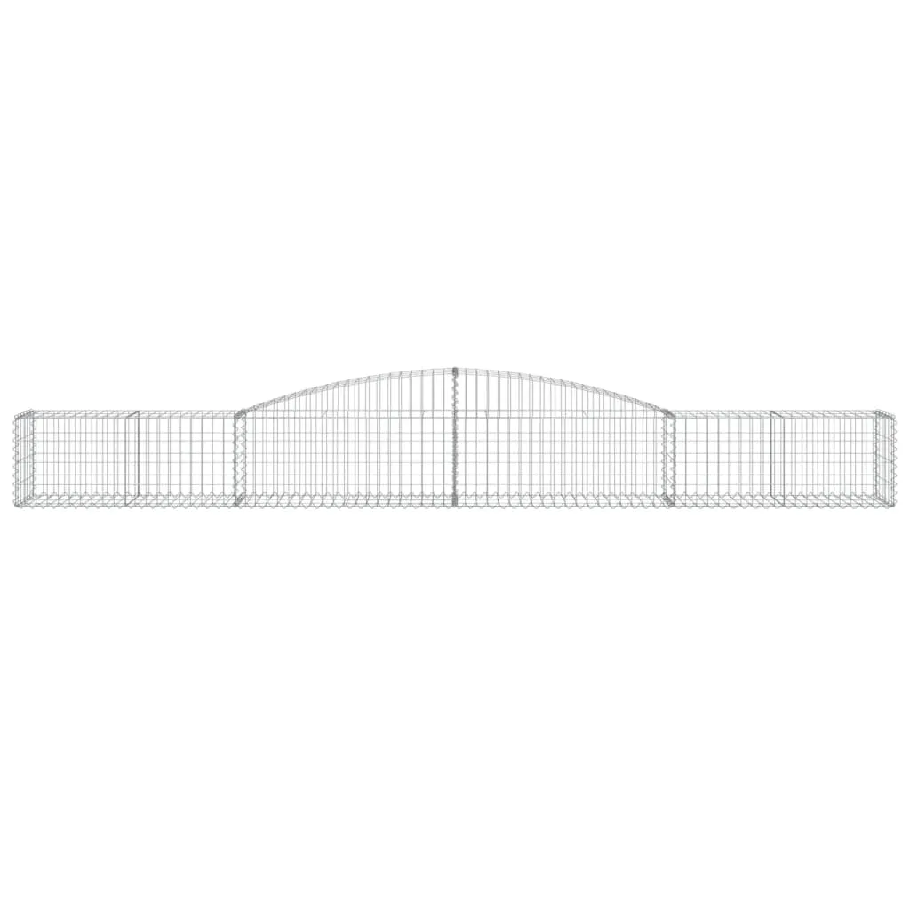 Arched Gabion Basket 400x50x40/60 cm Galvanised Iron