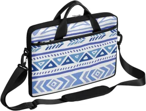 Aztec Modern Decor Laptop Shoulder Bag Tablet Computer Notebook Sleeve Messenger Bags Carrying Case with Strap Briefcase Tote for 14 15 in Laptops