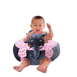 Babymoon Elephant Plush Kids Sofa Seat Couch (Grey)