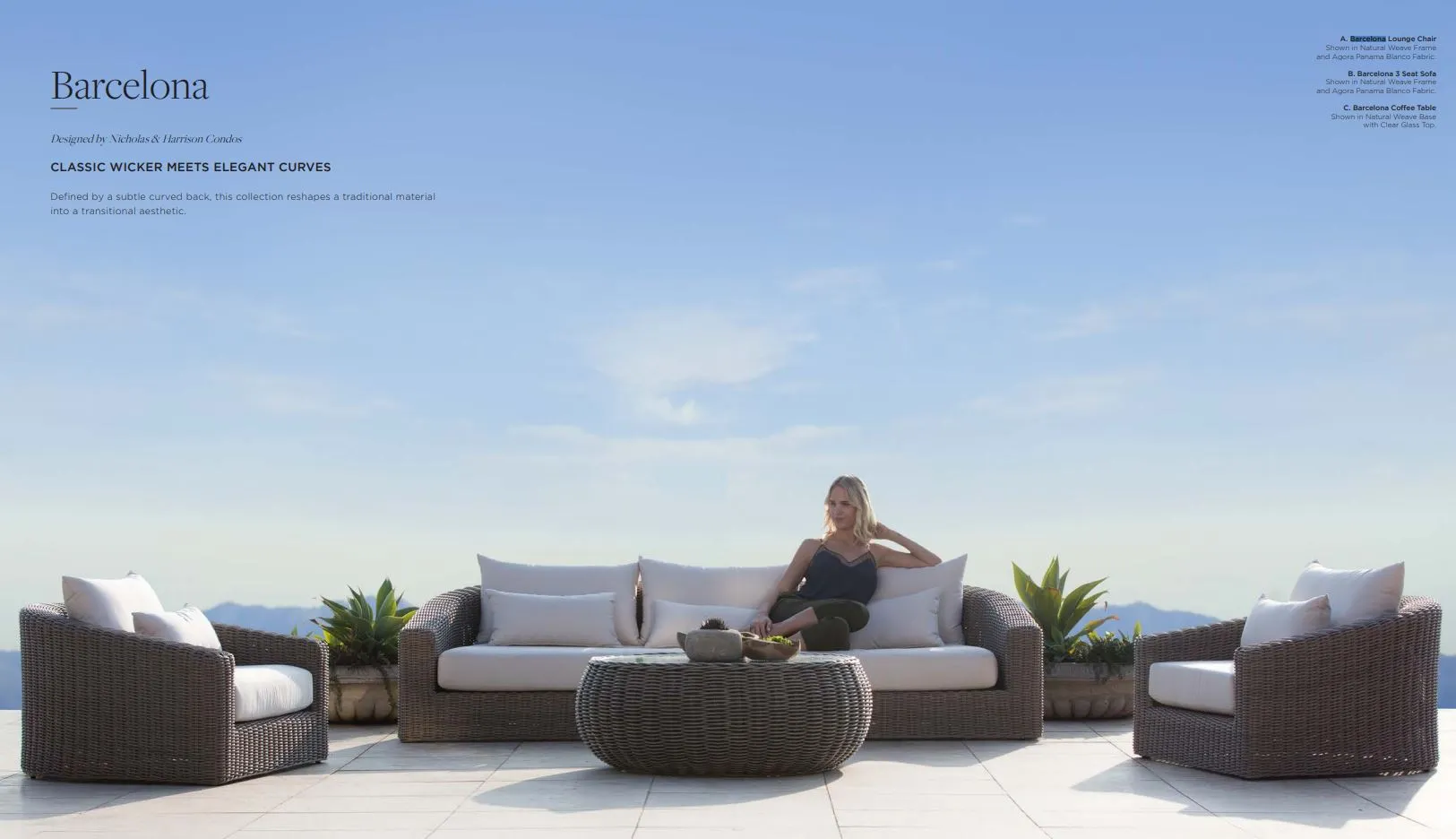 BARCELONA 3 SEAT SOFA