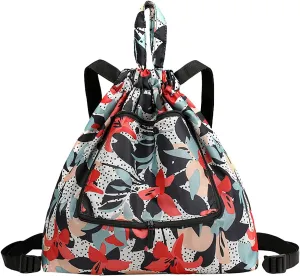 Beach Tote Bag Drawstring Seal Folding Sports Fitness Backpack Light Travel Day-Pack For Gym Outdoor Mens Beach Travel R