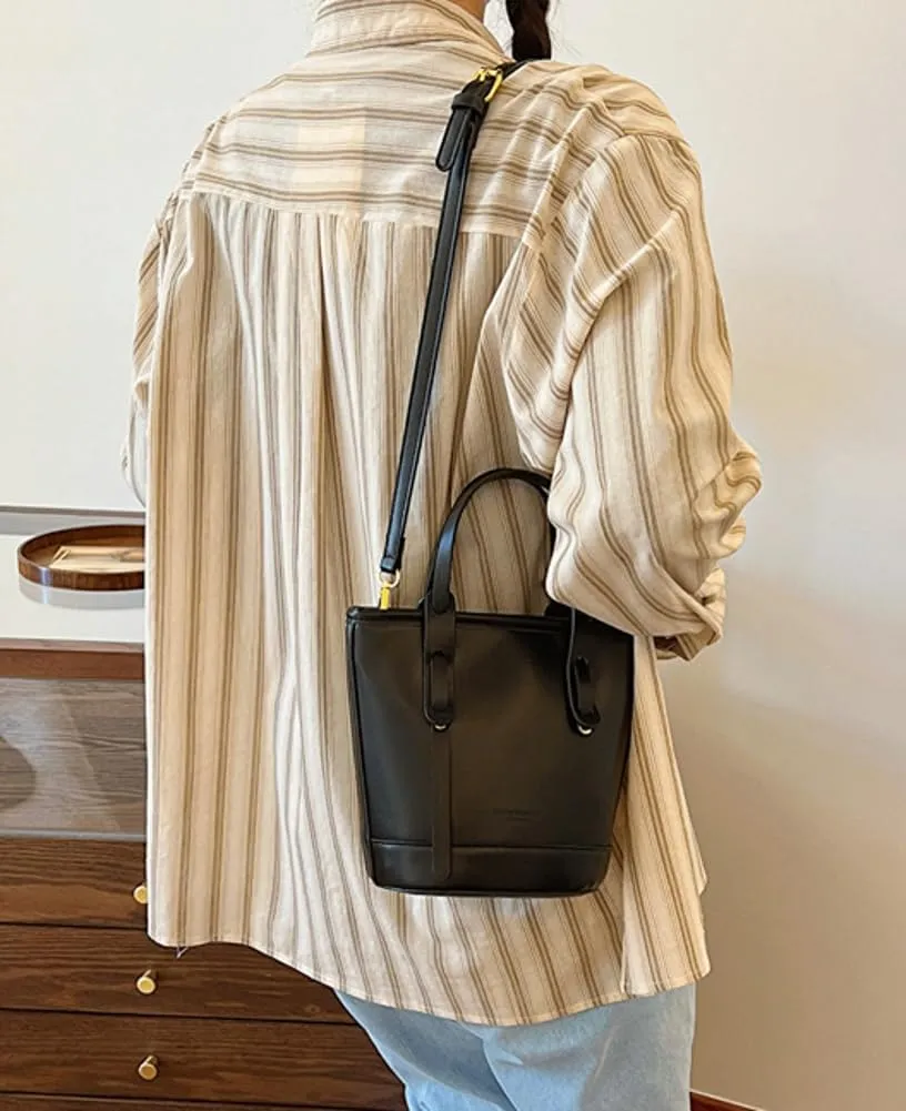 Bucket Bag for Women PU Leather Tote Bags Modern Hobo Shoulder Bag Large Satchel Handbag Purse
