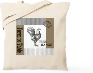 CafePress Modern Vintage Farmers Market Tote Bag Natural Canvas Tote Bag, Reusable Shopping Bag