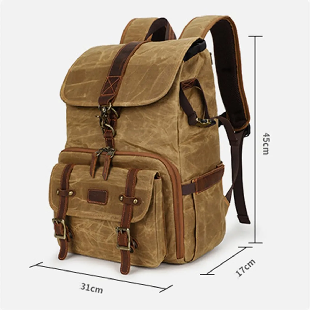 Camera Backpack Bag Professional for SLR DSLR Mirrorless, Hiking Waterproof Camera Case with Laptop Compartment (Grey)