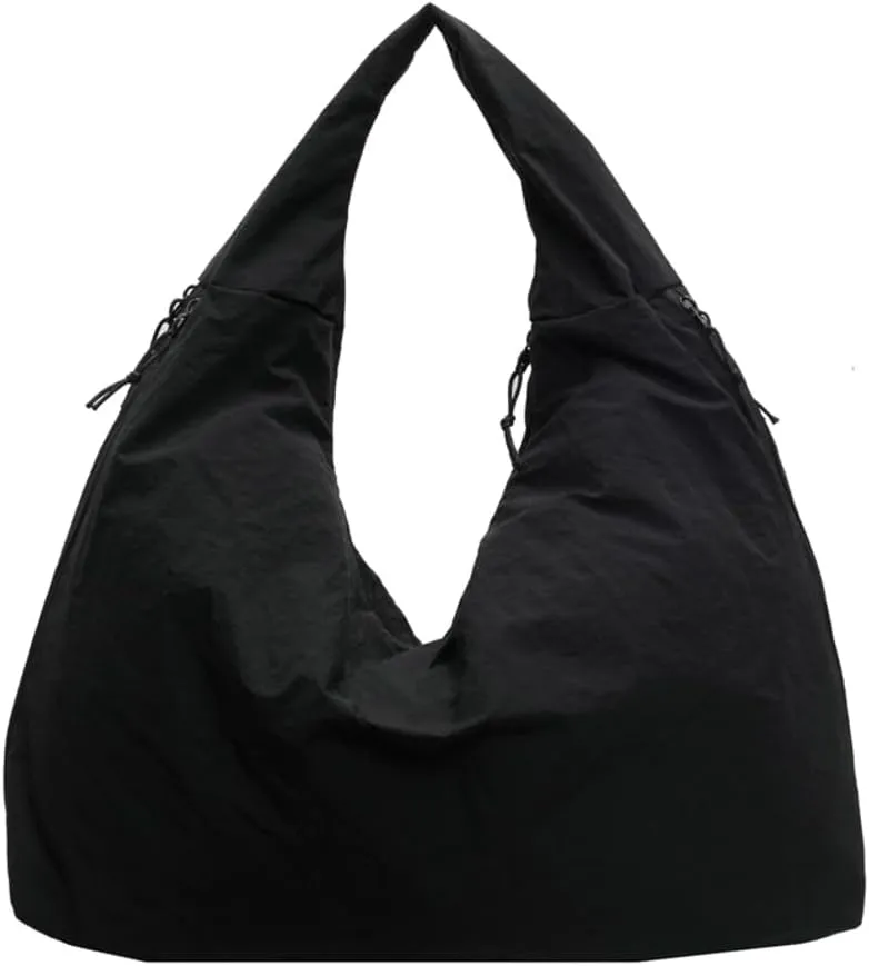 Canvas Tote Bags for Women Large Dumpling Bag Lightweight Hobo Bag Shoulder Bag Travel Bag Gym Bag Carryall Casual