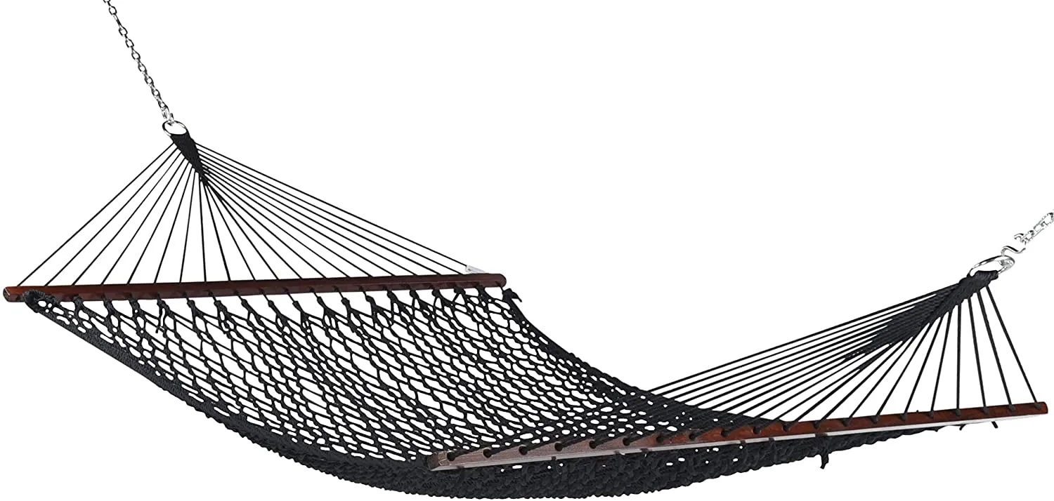 Caribbean Rope Hammock Black