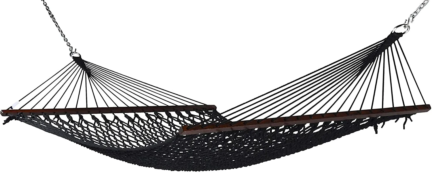 Caribbean Rope Hammock Black