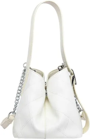Casual Bucket Bag for Women Simple Cross Body Bags with Large Capacity Trendy Shoulder Bags with Adjustable Strap