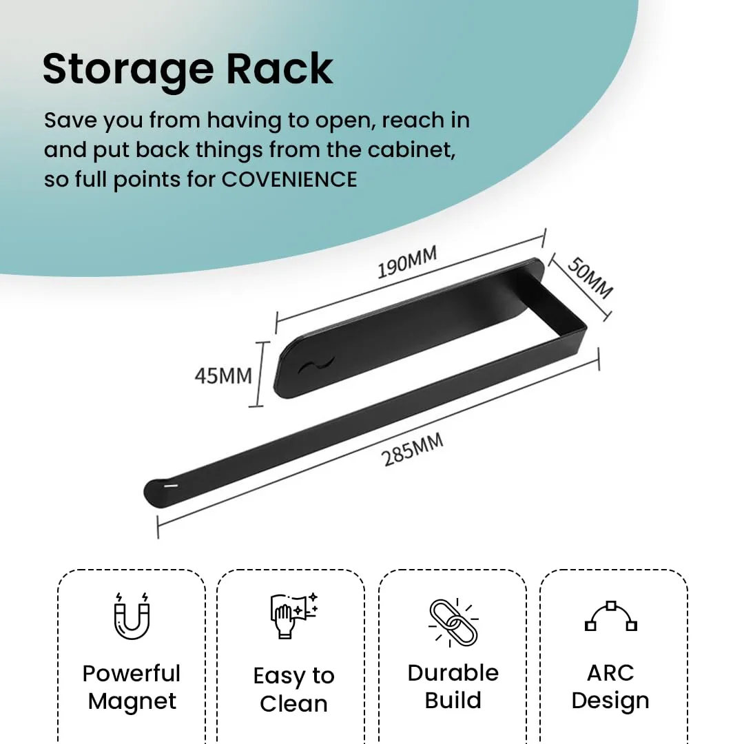 Cheston Magnetic Fridge Paper Towel Hanger- Durable Organizer for Metal Surfaces: Refrigerators, Microwaves, Metal Almirah - Load-Bearing 5kg - Ideal for Towel Rolls & Clothes