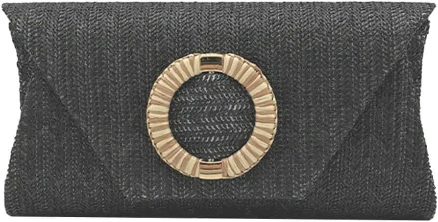 Chic Straw Clutch Purses for Women Evening Bag Formal Clutch Handbags Summer Straw Beach Bag Dressy Purse for Party Wedding