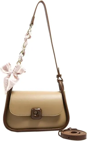 Chic Vegan Leather Shoulder Crossbody Bag for Women Y2k Handbag Purse Small Tote Bag Top Handle Satchel 2024