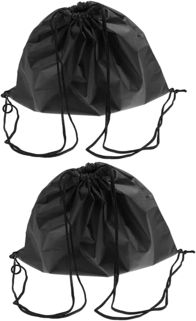 CHILDWEET 2 Pcs Drawstring Pouch Bag Oxford Sports Sack for Helmet Drawstring Backpack for Men Women Travel Fitness Outdoor Activities