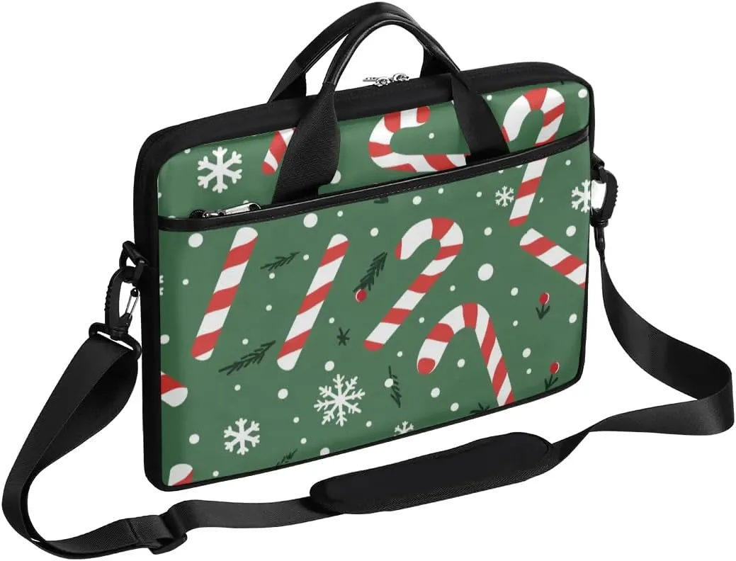 Christmas Modern Design Laptop Shoulder Bag Tablet Computer Notebook Sleeve Messenger Bags Carrying Case with Strap Briefcase Tote for 14 15 in Laptops