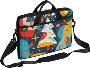 Christmas Tree Modern Design Laptop Shoulder Bag Tablet Computer Notebook Sleeve Messenger Bags Carrying Case with Strap Briefcase Tote for 14 15 in Laptops