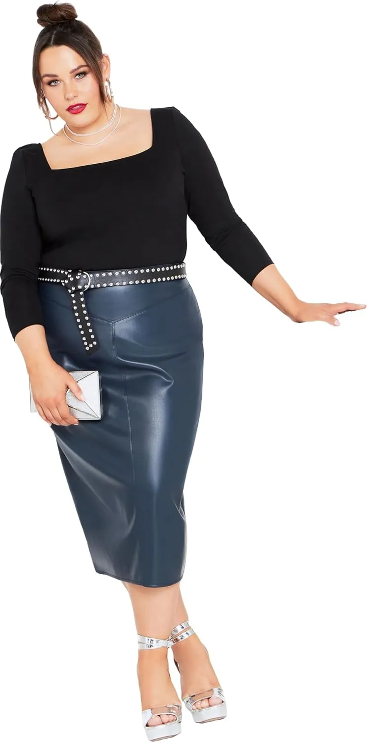 City Chic Women's Citychic Plus Size Skirt Charlotte