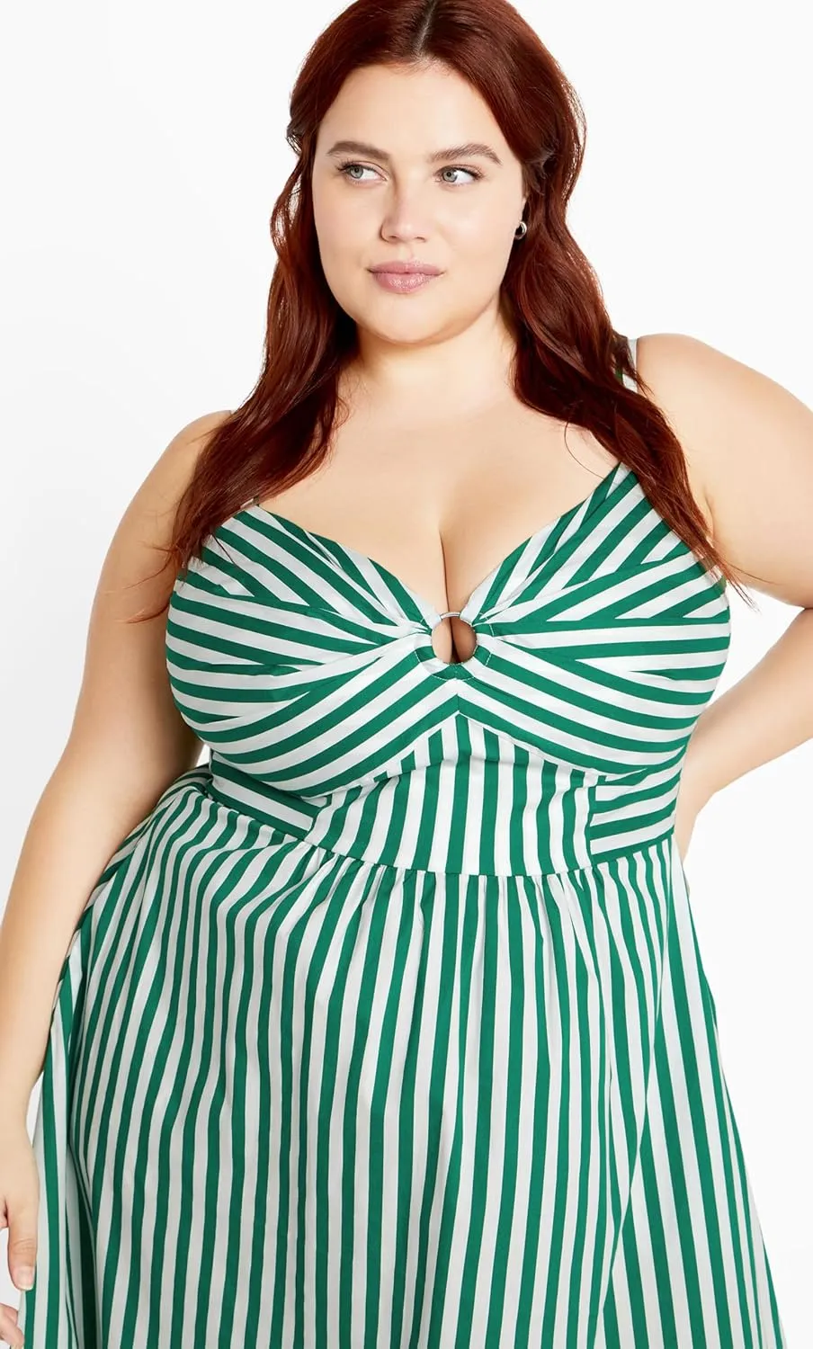 City Chic Women's Dress Stripe Zaya