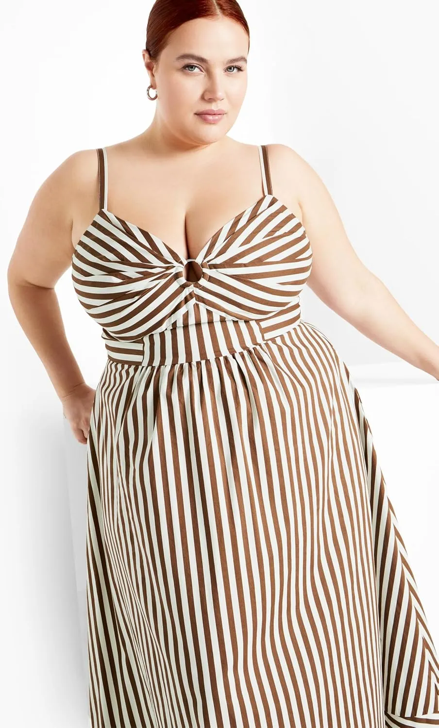 City Chic Women's Dress Stripe Zaya