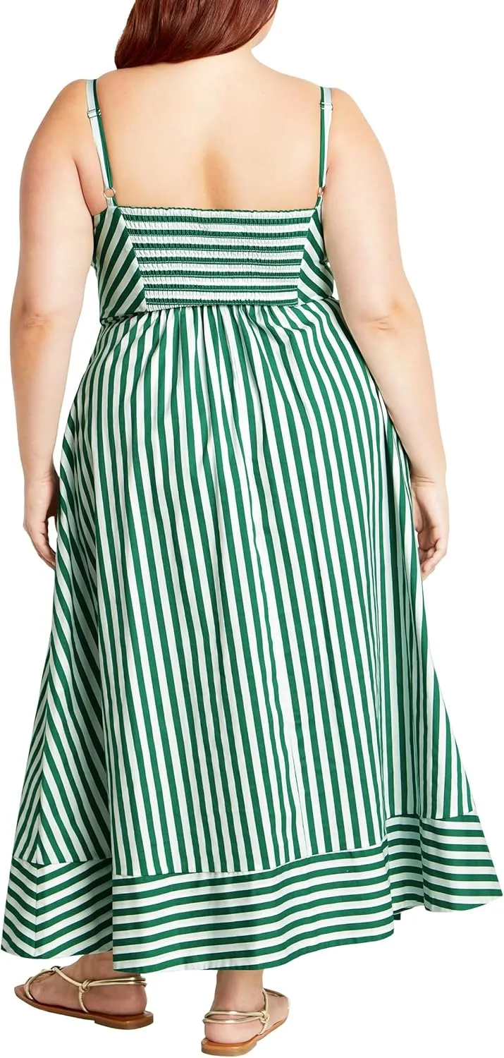 City Chic Women's Dress Stripe Zaya