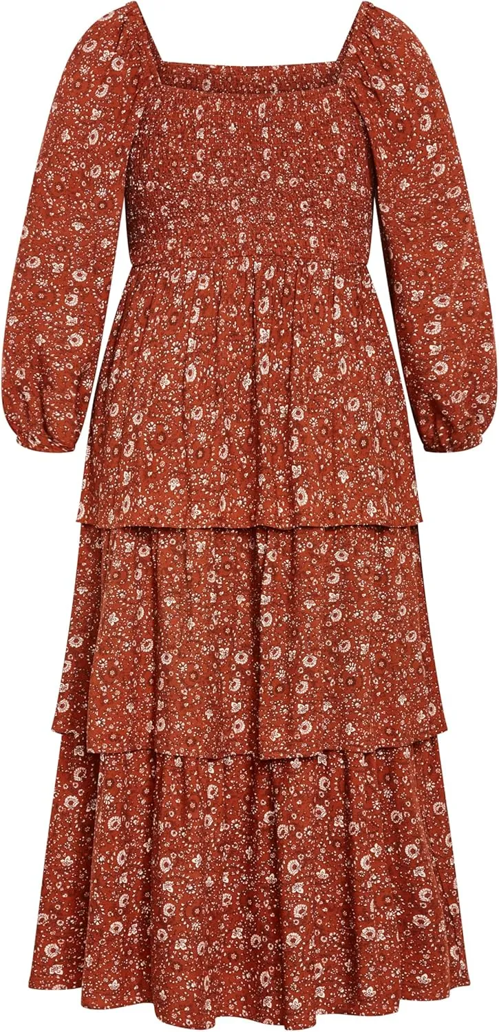 City Chic Women's Plus Size Dahlia Tiered Maxi Dress