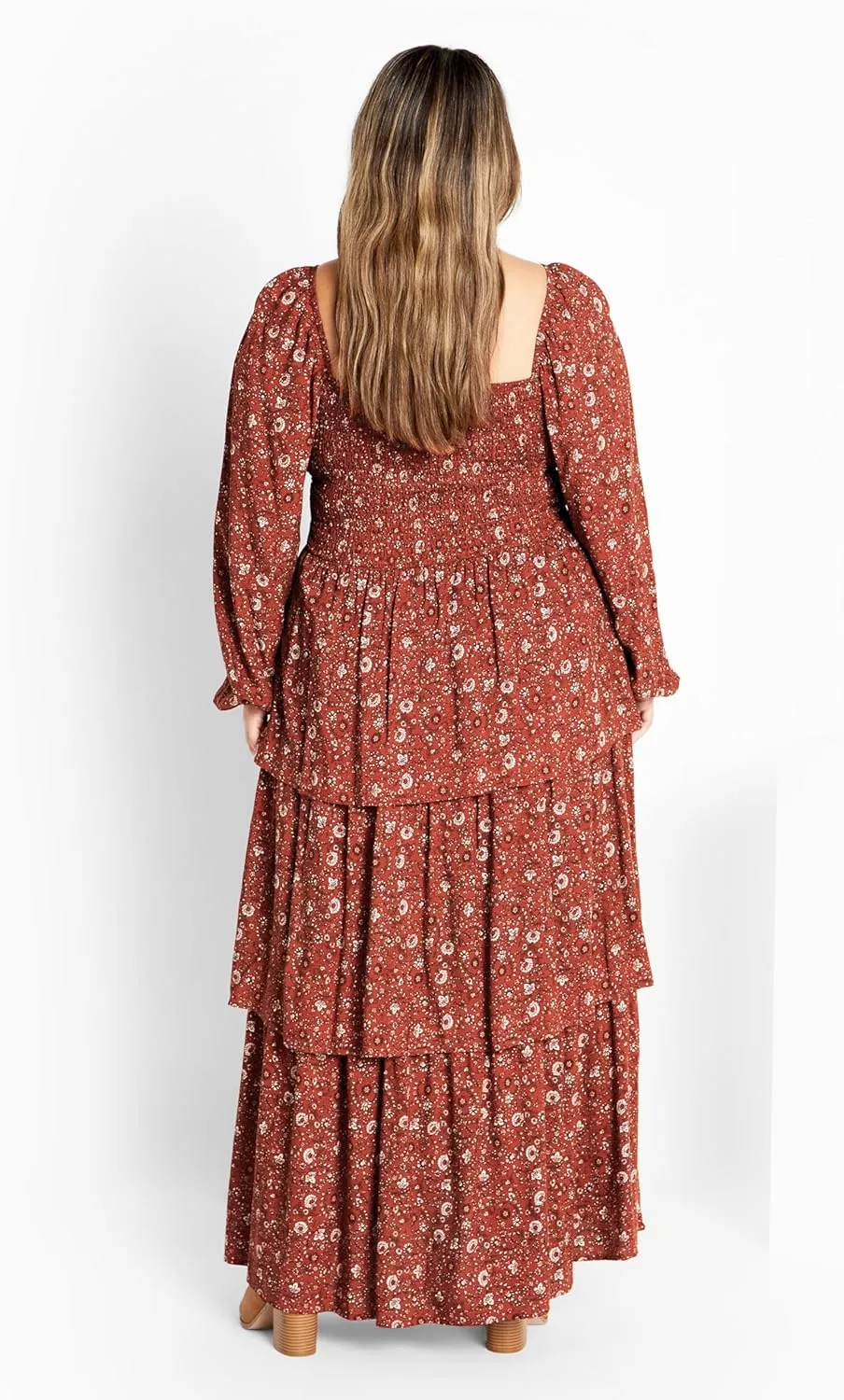 City Chic Women's Plus Size Dahlia Tiered Maxi Dress