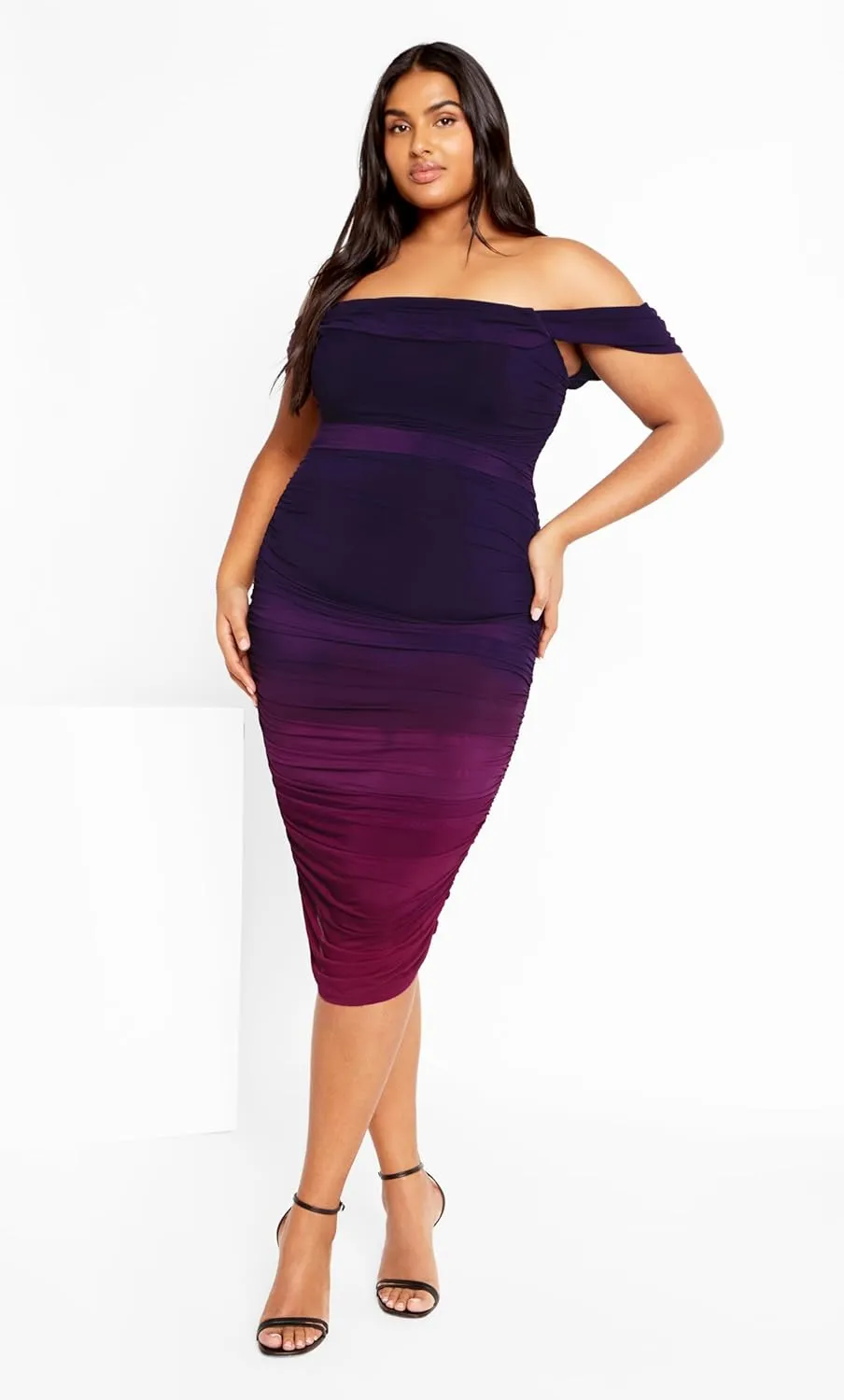 City Chic Women's Plus Size Dress-Alyssa Print