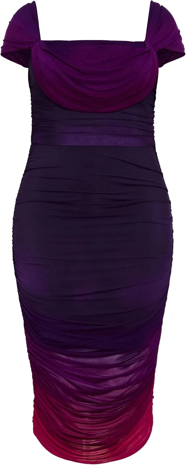 City Chic Women's Plus Size Dress-Alyssa Print