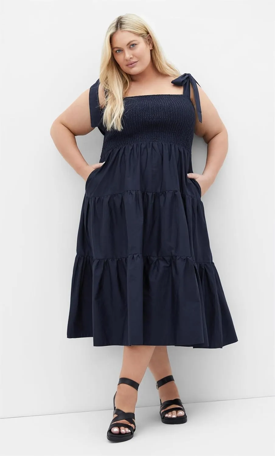 City Chic Women's Plus Size Dress - Haven Tier Midi