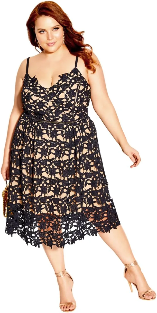 City Chic Women's Plus Size Dress - So Fancy