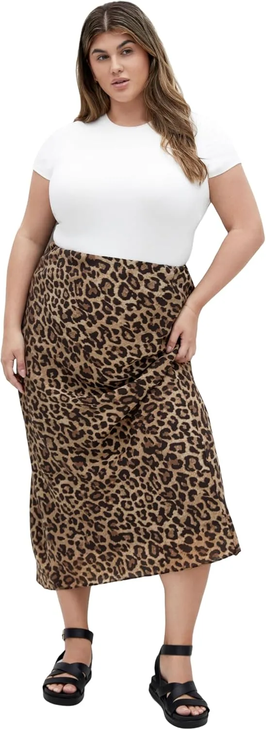 City Chic Women's Plus Size Skirt-Kyra Print