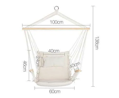 Comfy Cream Hammock Chair - Perfect for Relaxation | Siesta Hammocks