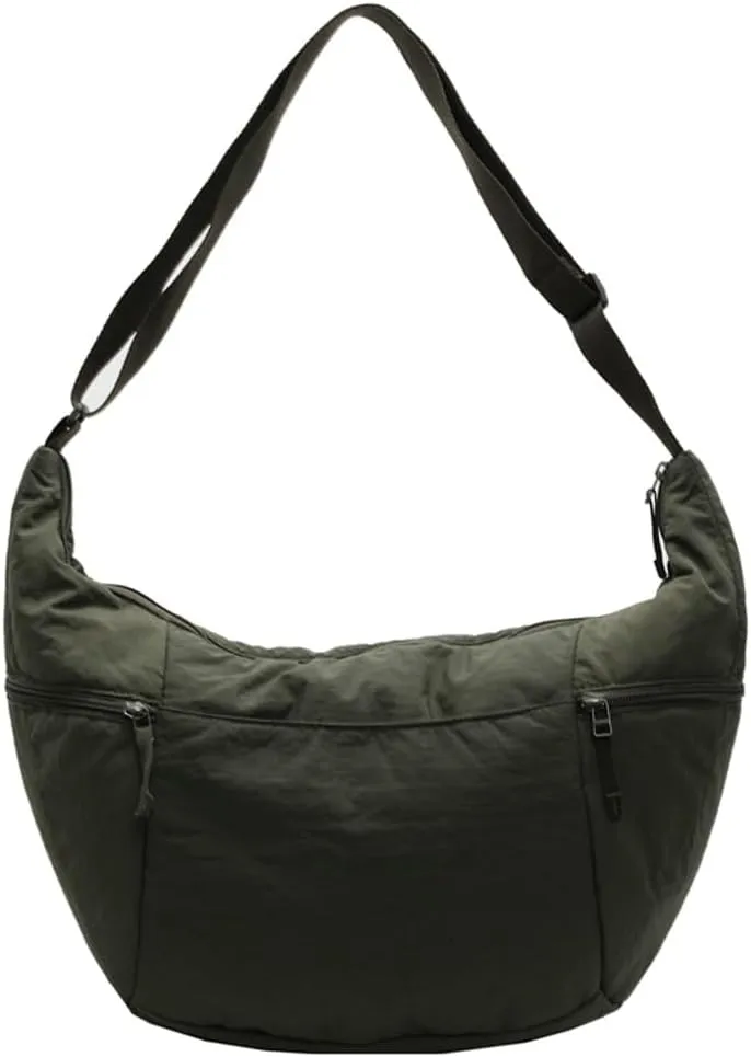 corduroy Crossbody Bag for Women Lightweight Underarm Shoulder Purse Trendy Crescent Sling Hobo Bags Cute Tote Handbag 2025