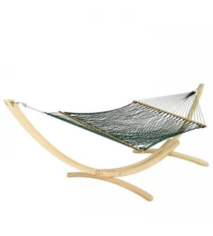 Deluxe Green Duracord Rope Hammock