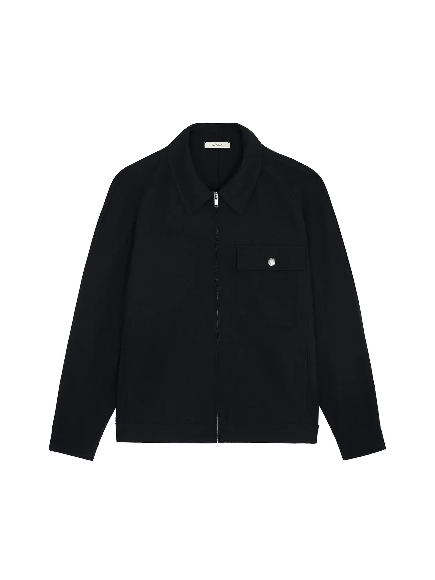 DNA Cotton Linen Harrington Jacket - Black