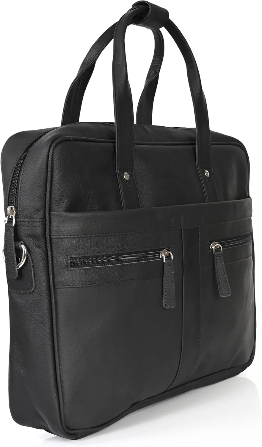 ELIZO Voyager Leather Briefcase and Messenger Bag